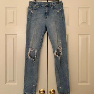 American Eagle Distressed Mom Jeans